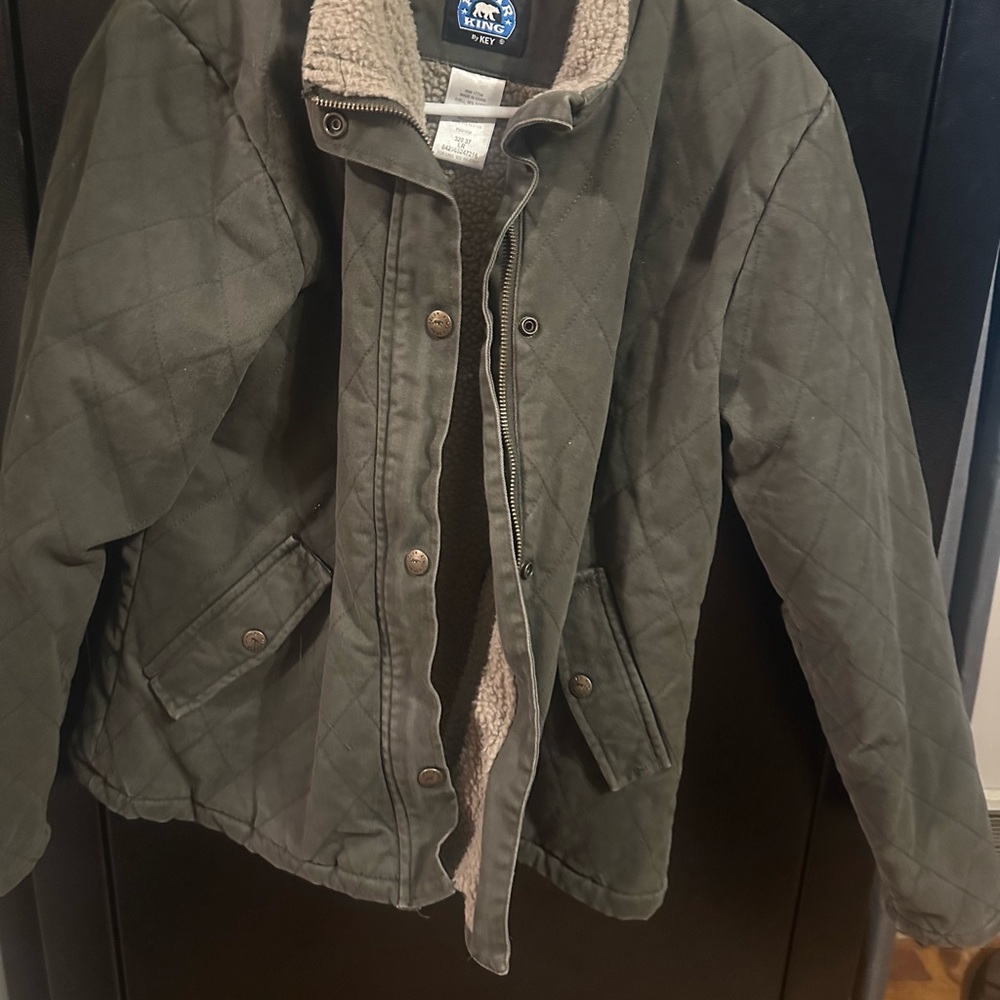 Kids Quilted Jacket with Sherpa Lining